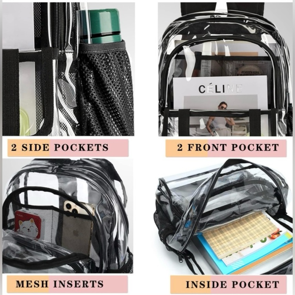 Clear Backpack (Brown) - image 3